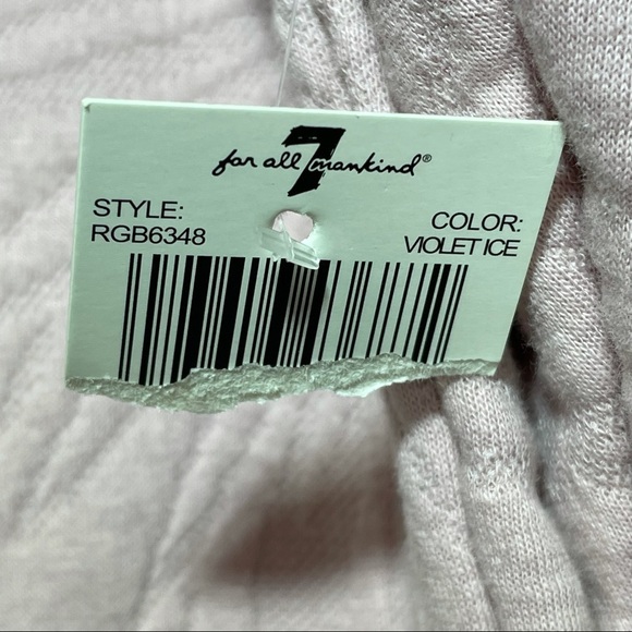 7 for All Mankind Girls XL Quilted Sweater Dress, Pinkish Violet Ice NWT - Picture 8 of 14